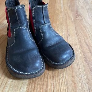 Duckfeet Roskilde Black and Red Leather Boots